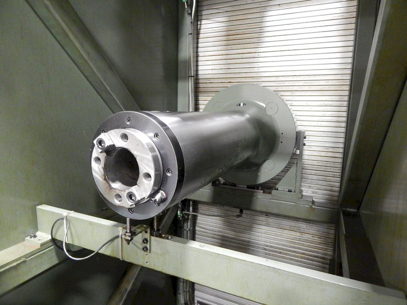 Parpas ML-120 CNC Floor Type Boring Mill, 2007 – 7 Axis, 5″ Spindle, Universal Head, 90 Degree Head, Under Power