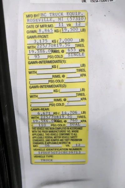 2012 Ford F-550 Super Duty 16' Diesel Stake Truck