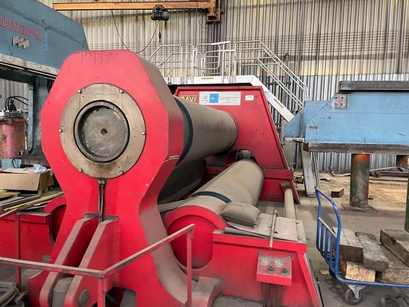 6″ x 11′  DAVI MCO 130 3‑Roll Plate Bending Machine, 2005