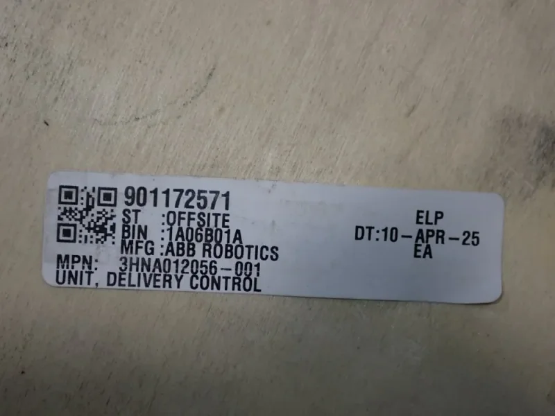 ABB DELIVERY CONTROL UNIT  -  3HNA012056-001