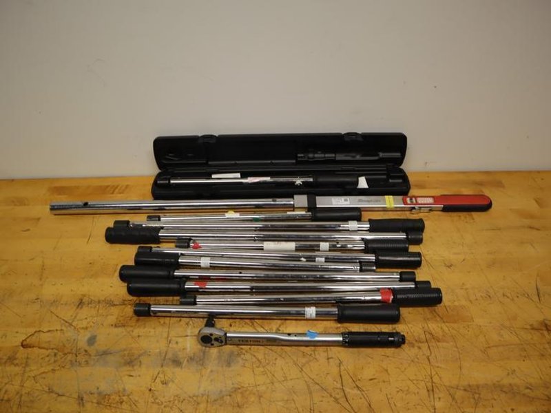 Snap-On &amp; CDI &amp; MORE! Large Assortment Of Torque Wrenches 10 ft-lb to 600 ft-lb- Auction Item