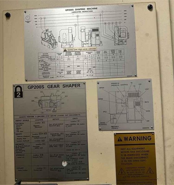 Gleason Pfauter GP200S Gear Shaper, 2000