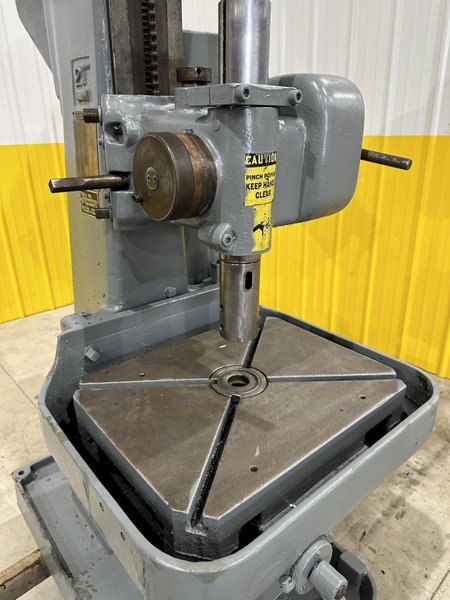 21" CINCINNATI BICKFORD SUPER SERVICE MODEL #21 SINGLE SPINDLE DRILL PRESS: STOCK #20046