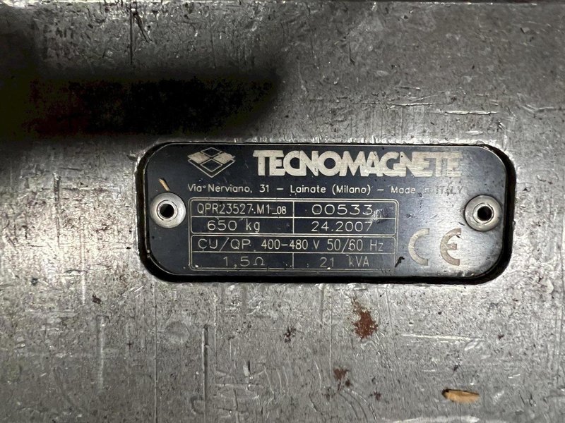 Dual Tecnomagnete Magnetic Chucks w/ Controller 42.5&quot; x 47.5&quot; | 46.5&quot; x 55.5&quot;