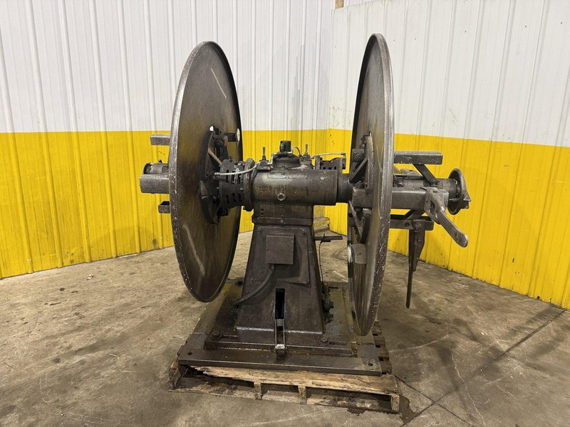 4,000 LBS x 12" x 60" LITTELL MODEL #40-12 DOUBLE END AUTO CENTERING UNCOILER COIL REEL: YOBRO #24308
