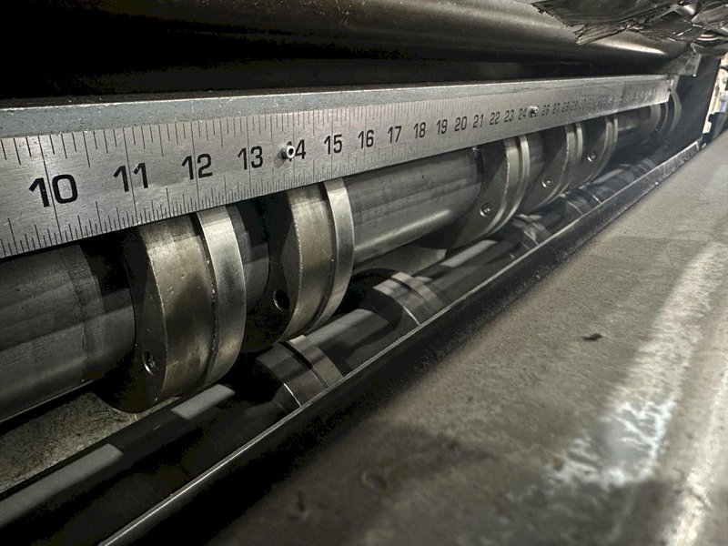 48&quot; X 18 GAUGE SCHLEBACH MODEL #MSS-1250 SLASHER (SLITTING &amp; CROSS CUTTING) SLEAR MACHINE: STOCK #19238