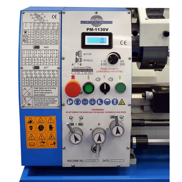 PRECISION MATTHEWS PM-1130VPM-1130V-w/PKG PRECISION BENCH TOP LATHE
