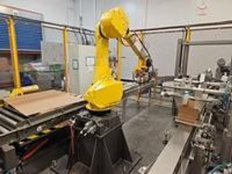 Fanuc M-710i Robot, 2018 – Langen LCR 700 Combined Robotic Palletizing System &amp; Case Packing Machine