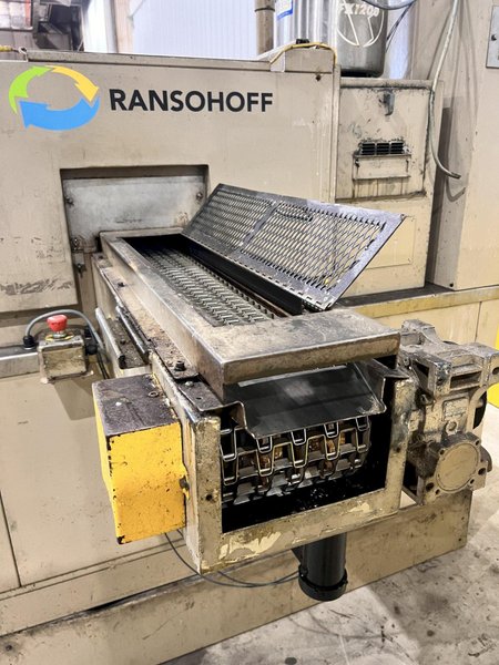 8&quot; WIDE RANSOHOFF LEAN-VEYOR STAINLESS STEEL MESH BELT PARTS WASHER, NEW 2013: STOCK #21924
