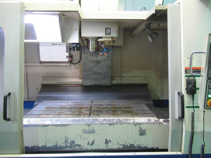 Daewoo DMV-5025 CNC Vertical Machining Center with Fanuc 21i-MB, 24 ATC, 12K RPM, Thru Spindle Coolant, Chip Conveyor- Auction Item