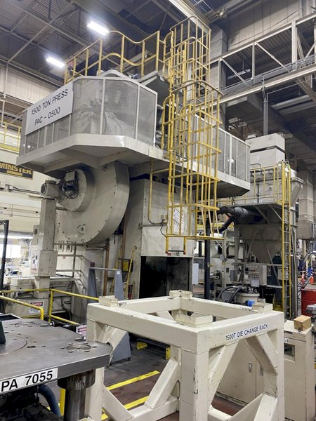 1500 TON AIDA KNUCKLE JOINT PRESS, MODEL PK-1500