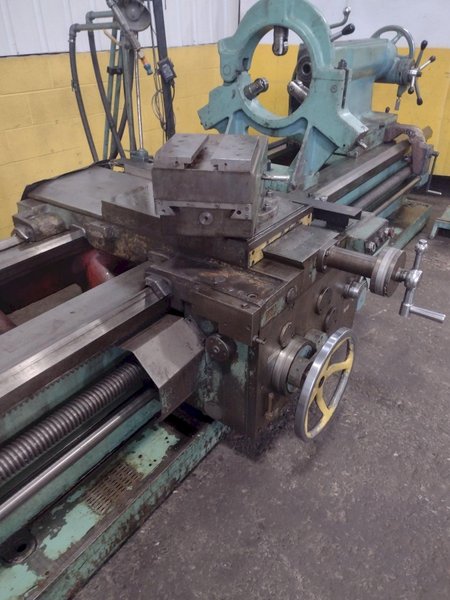 42" X 120" RYAZAN MODEL #1N65 HEAVY DUTY ENGINE LATHE 4.5" HOLE: STOCK #16472