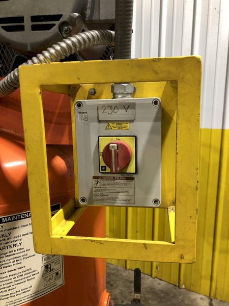 7.5 HP DEVAIR MODEL #TASV-5052-S 175 PSI VERTICAL AIR COMPRESSOR WITH AIR TAK 20 SCFM AIR DRYER: STOCK 16096