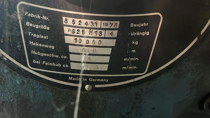 Demag hoist - 10 ton