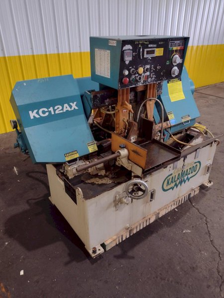12" x 12" KALAMAZOO MODEL #KC12AX AUTOMATIC HORIZONTAL BANDSAW: STOCK #18789