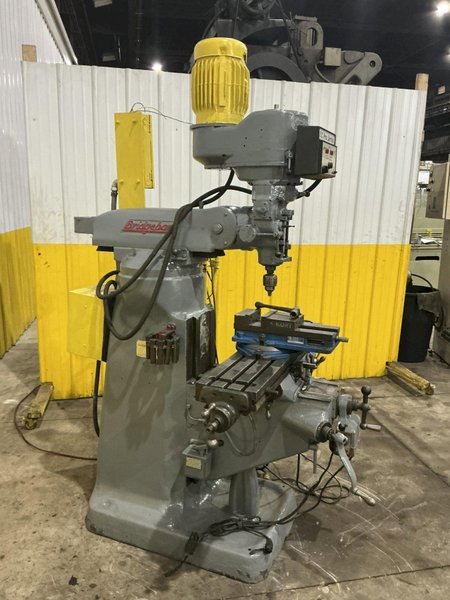 2 HP X 9" X 42" BRIDEPORT SERIES I VERTICAL RAM TYPE KNEE MILL DRO POWER FEEDS VARIABLE DRIVE: YOBRO #24264