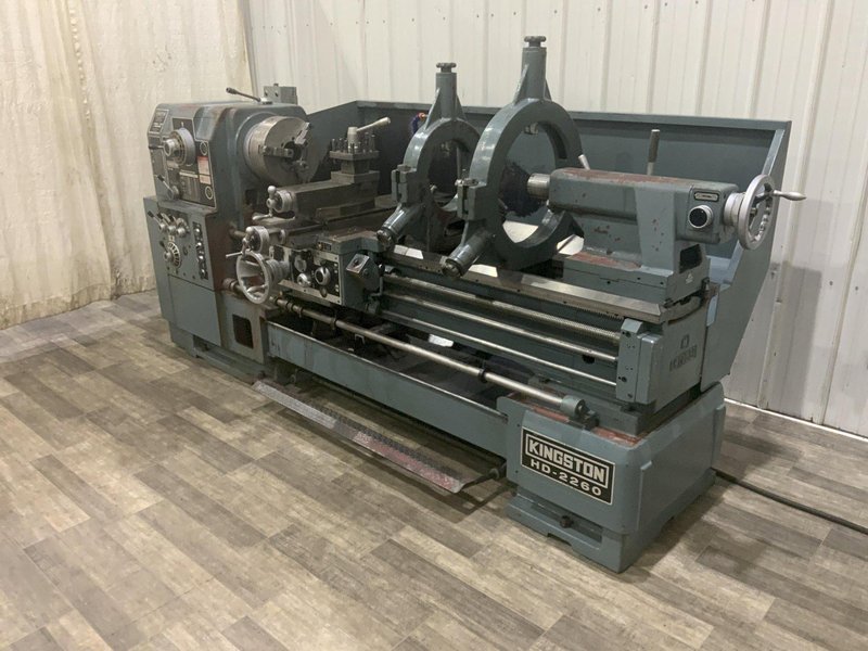22" X 60" KINGSTON HORIZONTAL GAP BED ENGINE LATHE: STOCK #81158