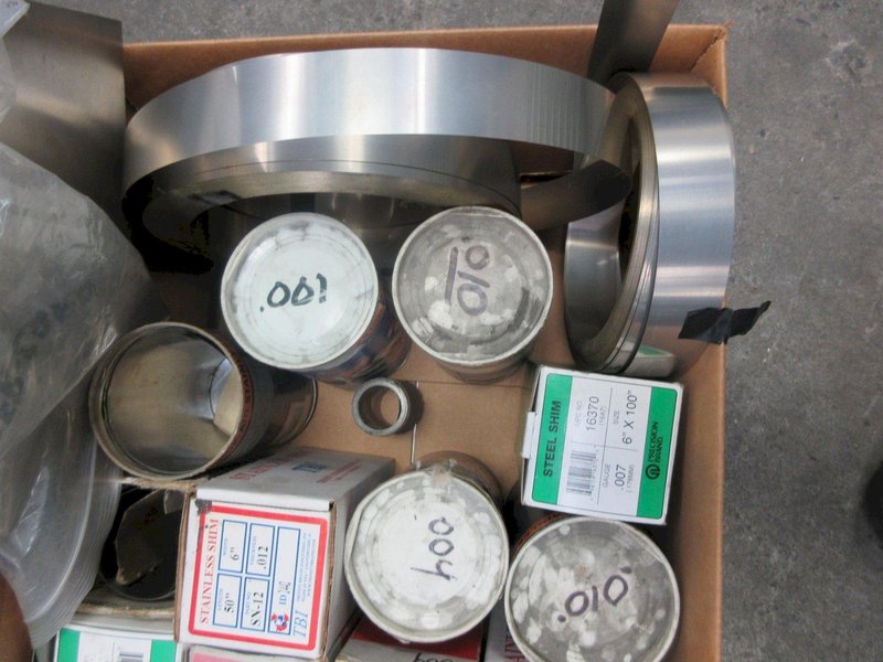 Box of Shim Stock, Various Types- Auction Item