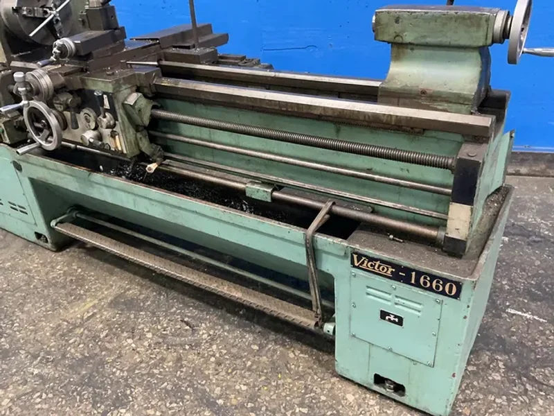 TAICHUNG MACHINERY WORKS CO., LTD. 16”X55” VICTOR ENGINE LATHE  -  1660G