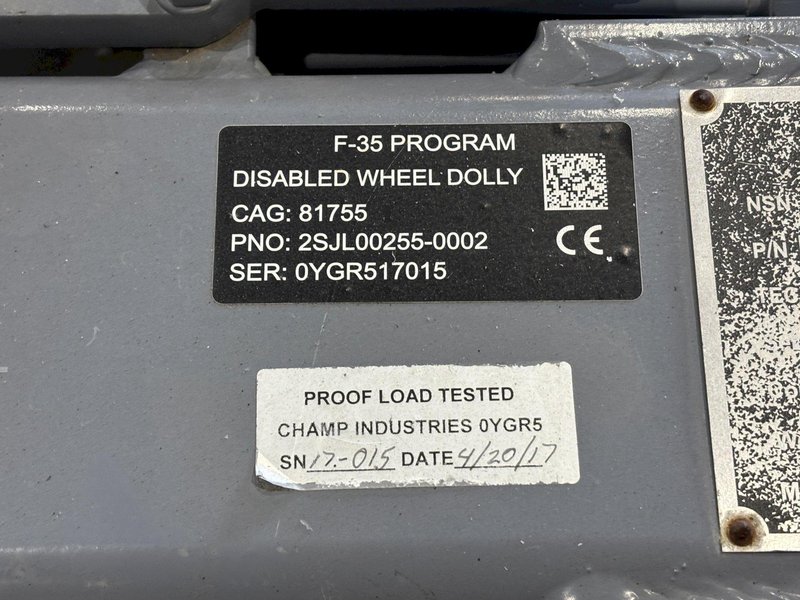 AIRCRAFT PLANE DISABLED WHEEL DOLLY SYSTEM BY CHAMPS INDUSTRIES: STOCK #21970