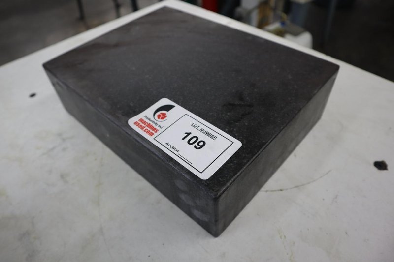 Black Granite Surface Plate 12" x 9" x 3"- Auction Item