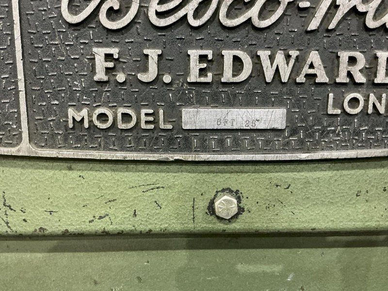 6' x 1/4" FJ EDWARDS MODEL TRUCUT HYDRAULIC SHEAR: YOBRO #24620