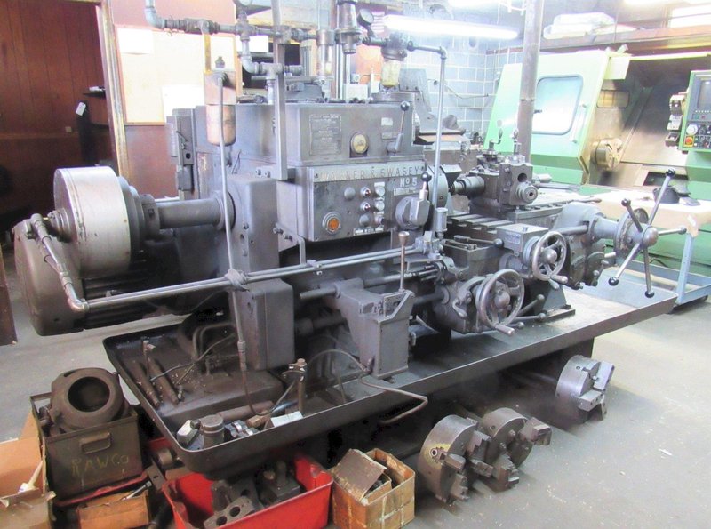 #5 WARNER &amp; SWASEY MODEL #2250 RAM TYPE TURRET LATHE: STOCK #77721