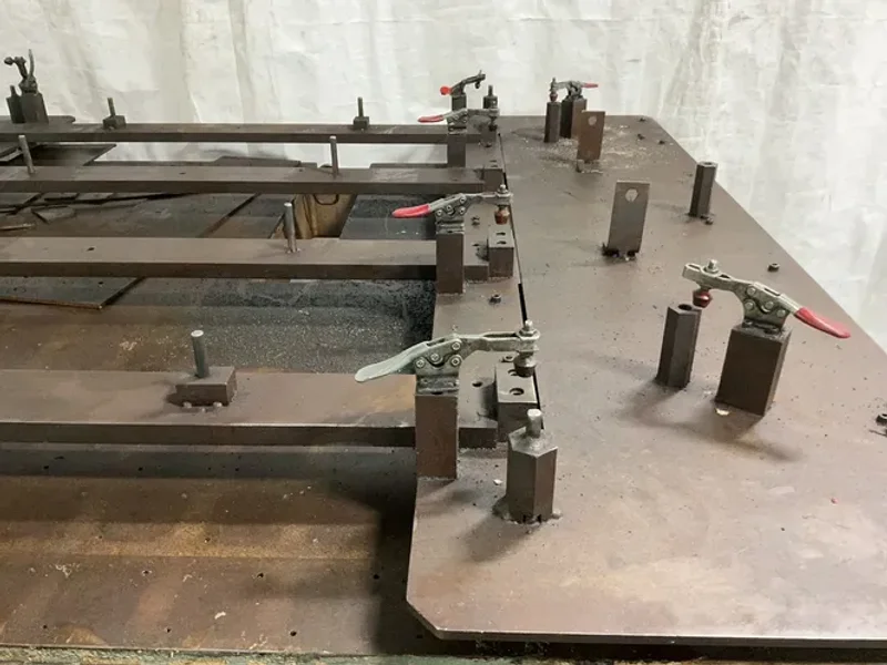 71” X 92” METAL TABLE