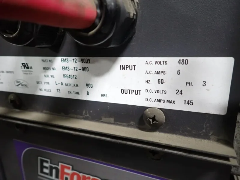 ENERSYS 24 V / 900 AH BATTERY CHARGER   -  EM3-12-900