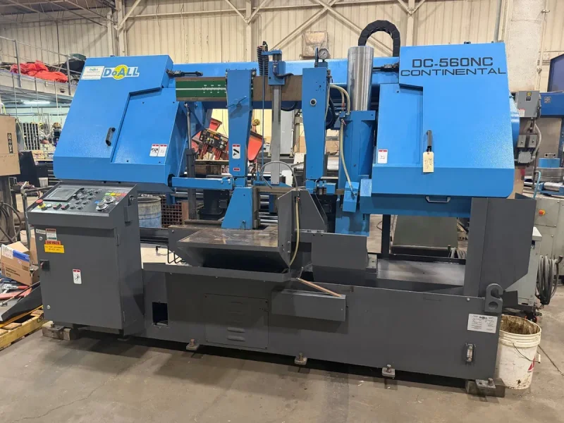 Used 2021 DoAll 24" x 22" automatic horizontal dual column bandsaw model DC-560NC