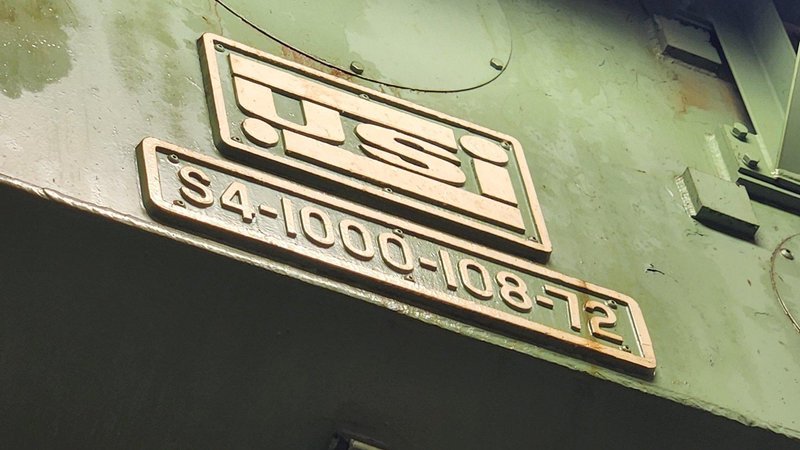 1000 TON x 108&quot; x 72&quot; US-INDUSTRIES (USI) MODEL #S4-1000-108-72 4-RAM SS HYDRAULIC PRESS 20&quot; STROKE: STOCK #19529