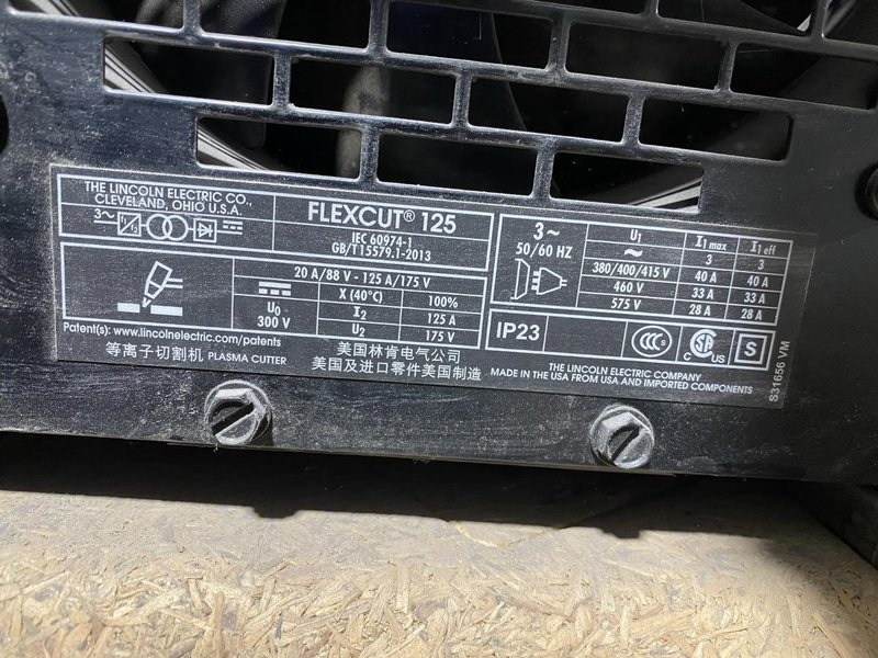 5′ x 10′ Lincoln Electric Torchmate TMX-510 CNC Plasma, 2020 – Lincoln Electric FlexCut 125, 125 Amp, Less than 40 Hours
