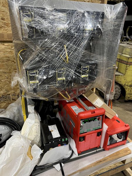 FRONIUS TRANSPULS AUTOMATED WELDING SYSTEM WITH AMET XM CONTROLS, NEW ON SKID: STOCK #23303