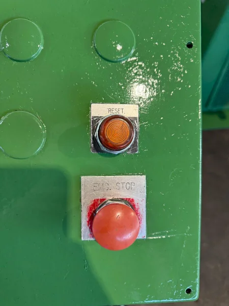 10,000 LBS X 48” X 72&quot; OD ASC MODEL #10D48D22/5H200 DOUBLE END COIL REEL UNCOILER: STOCK #23383