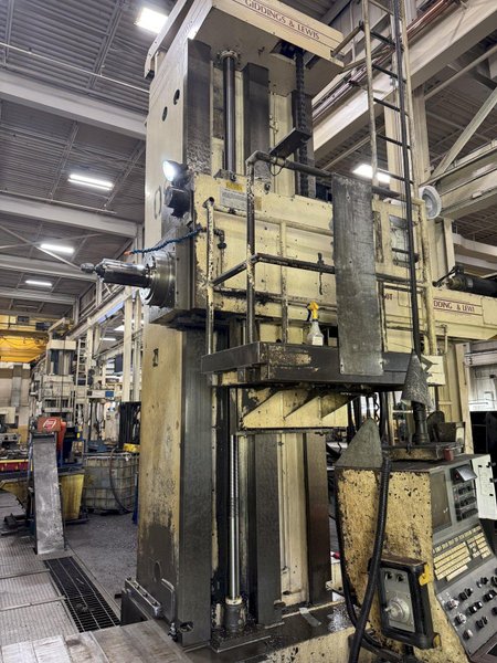6&quot; GIDDINGS &amp; LEWIS H60-T CNC 4-AXIS HORIZONTAL BORING MILL WITH POWERED TAILSTOCK. STOCK # 1002025