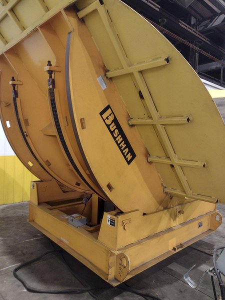 100,000 LBS BUSHMAN MODEL #MR9604 POWERED UPENDER / COIL FLIPPER WITH ROTATION: YOBRO #24612