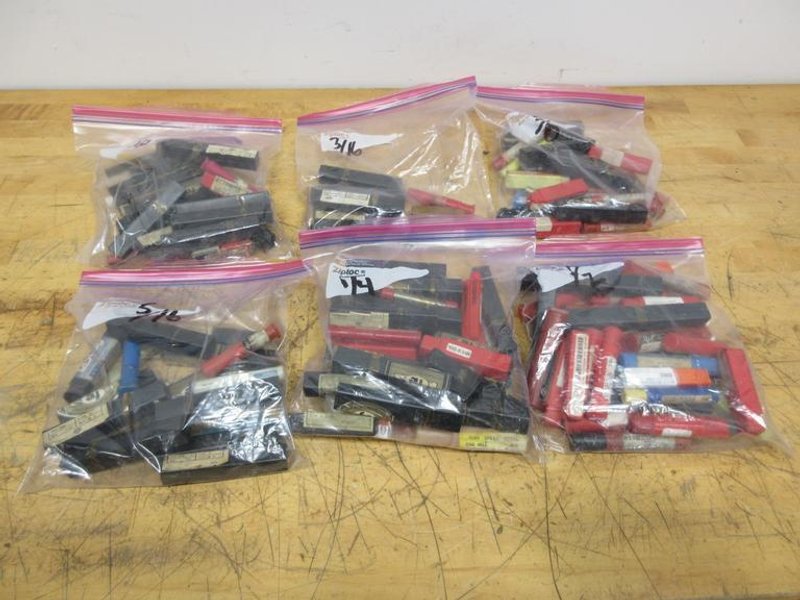 End Mills, 2 and 4 Flute, Single and Double End, Mostly HSS with Some Carbide, Diameters 1/8" - 1/2"- Auction Item