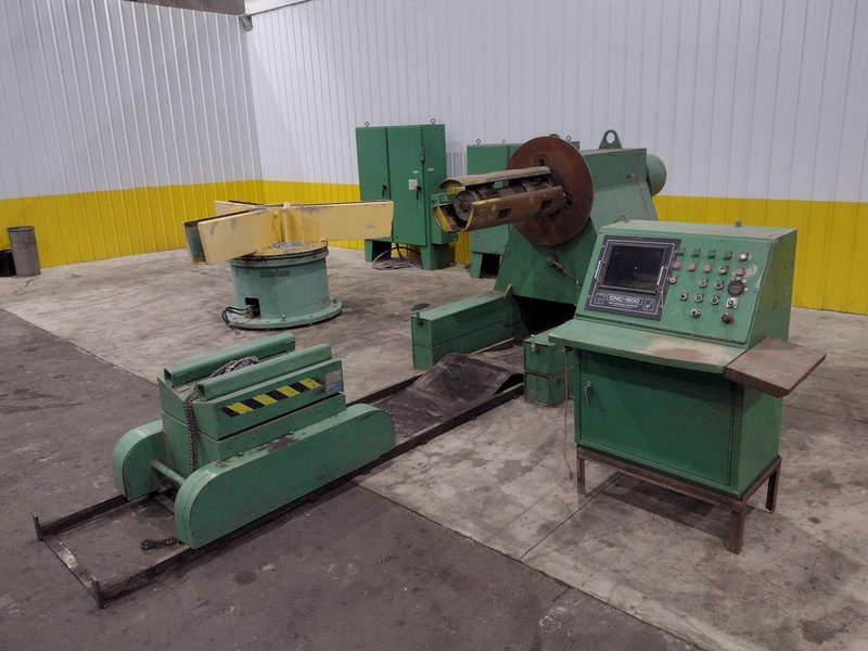 16 STAND X 36&quot; WIDE R-PANEL ASC ROLLFORMER LINE WITH REEL &amp; CUT OFF, BECK CONTROLS: STOCK 21176