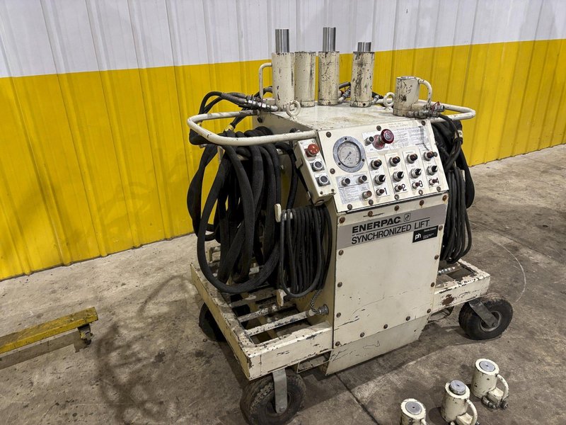 4 RAM ENERPAC SYNCHRONIZED HYDRAULIC DIE SEPARATOR LIFTING SYSTEM: STOCK #23599
