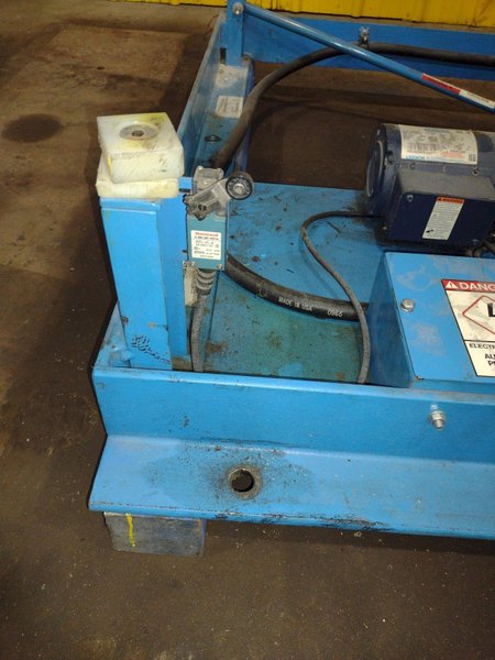 5,000 LBS X48"X 48" MAX MODEL #LPTT-UP-50-90 HYDRAULIC TILT UPENDER 90 DEGREE FLIP TABLE: YOBRO #25891