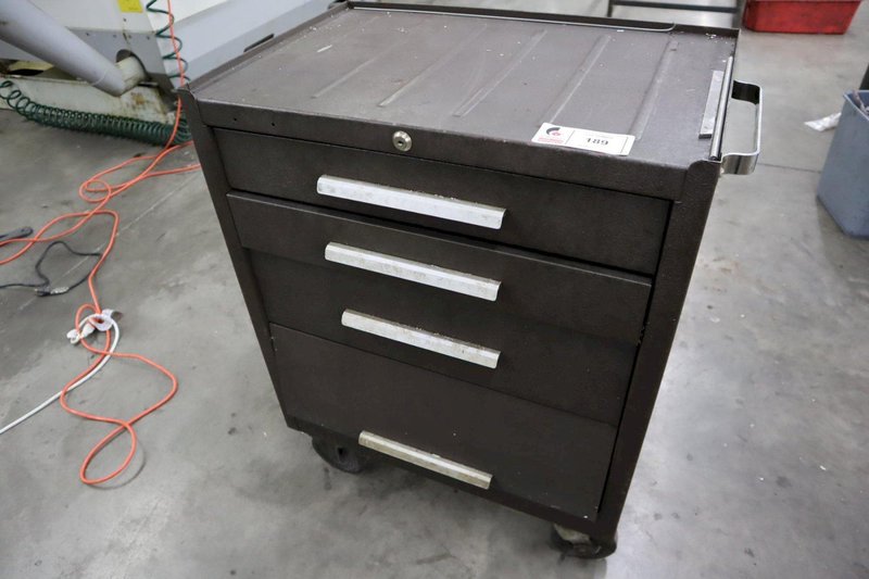 Machinist Rolling Tool Box, 3 Drawer, Open Door Bottom, with Contents- Auction Item