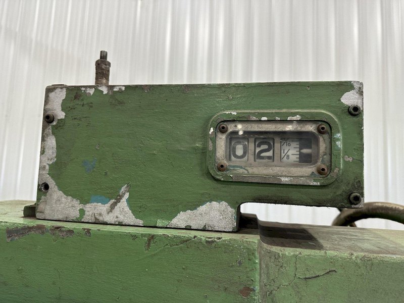 12' X 1/2" WYSONG MODEL #1250 MECHANICAL POWER SQUARING SHEAR. STOCK #1228024