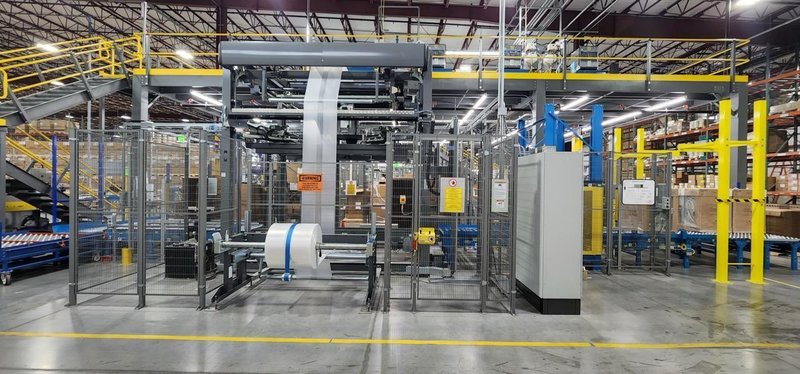 Lachenmeier HP121T Stretch Hooder – 2016 – Automated Pallet Stretch Bagger