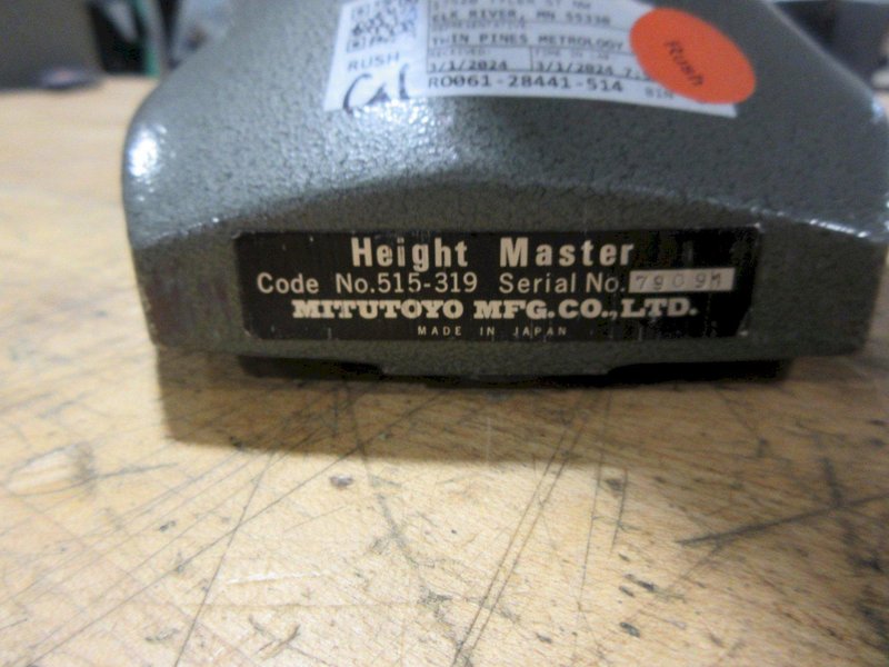 Mitutoyo 12" Height Master Guage with Analog Readout- Auction Item
