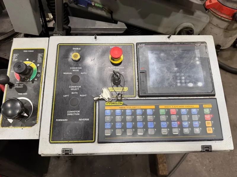 Used Hyd-Mech 20" x 30" fully automatic mitering bandsaw model M-20A-120