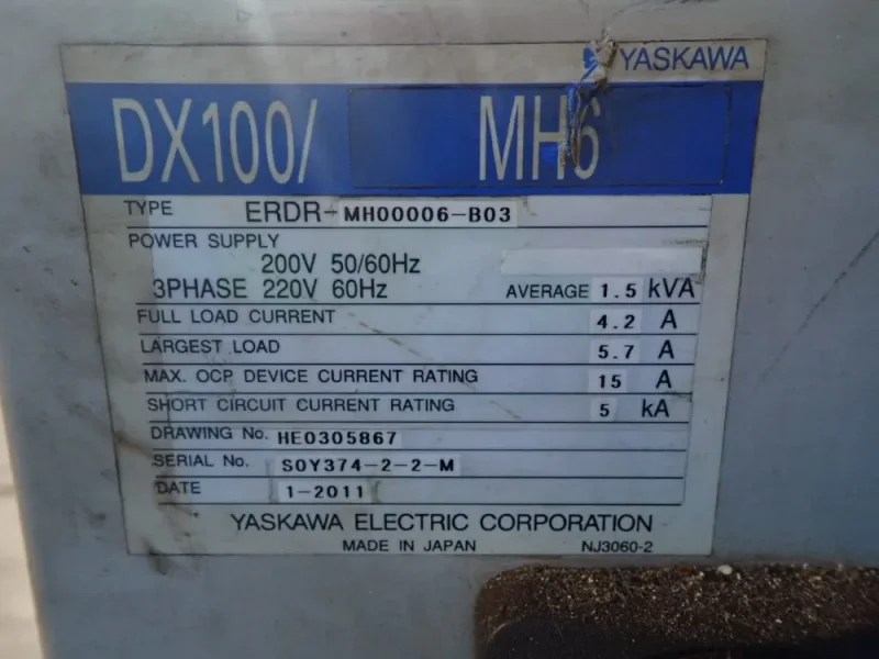 YASKAWA ELECTRIC ROBOT  -  MH6