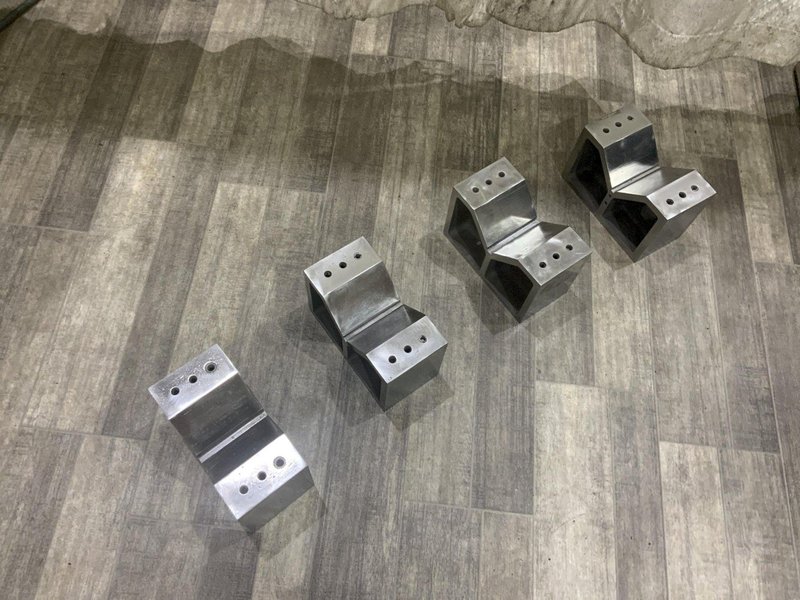(4) 10" X 5" X 6.5" HIGH V-BLOCKS: STOCK #80026
