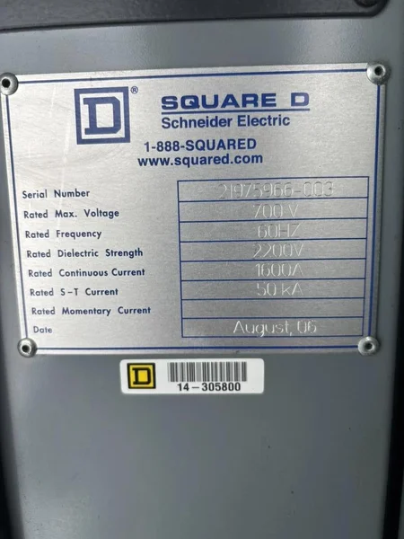 1600 Amp 2200v 700v 50ka Delta Wye Main Breaker