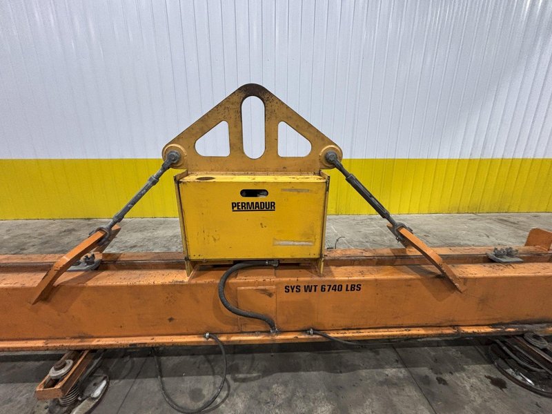 10,000 LBS X 50' X 8' PERMADUR SERIAS 816 VACUUM SHEET LIFTER WITH UNIVAC 1500 GENERATOR: STOCK 22460