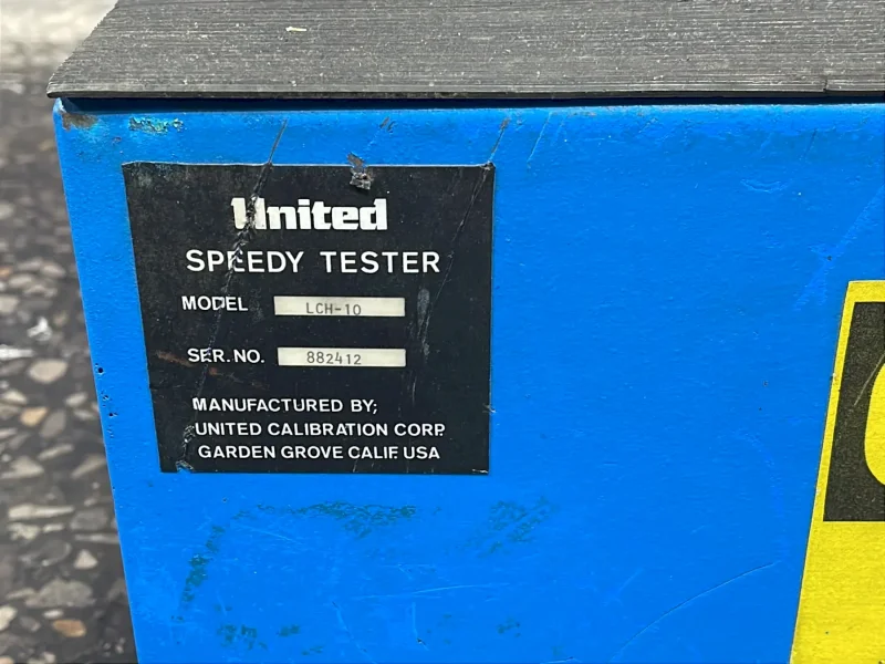 UNITED CALIBRATION CORP. 10000 LBS LIMITED SPEEDY TESTER  -  LCH-10